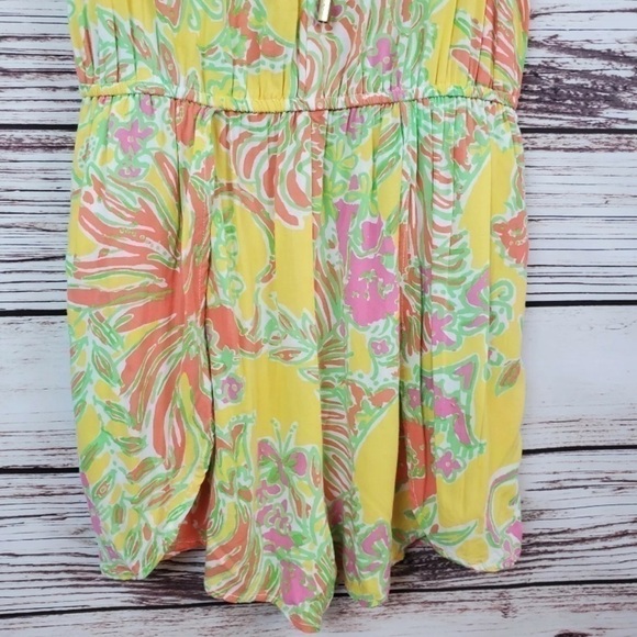 LILLY Pulitzer Target Challis Happy Place Limited Edition Rayon Romper Women’s S - Picture 5 of 13